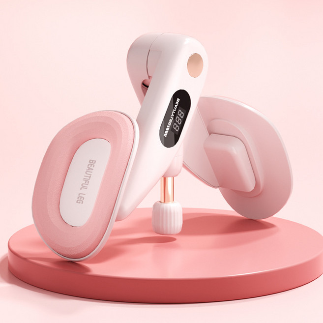 하체 근육 강화 골반 교정 LED 운동 횟수 카운터 케겔 운동 기구, 핑크