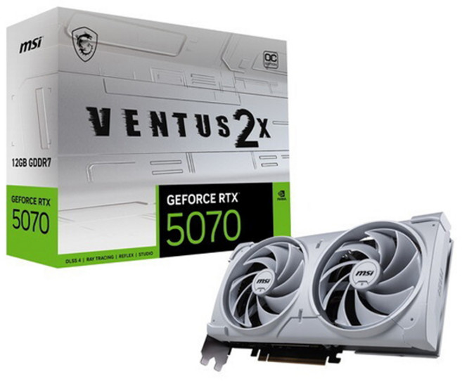 msi 微星 GeForce Ventus 2X顯示卡 VD9070 12GB, RTX5070
