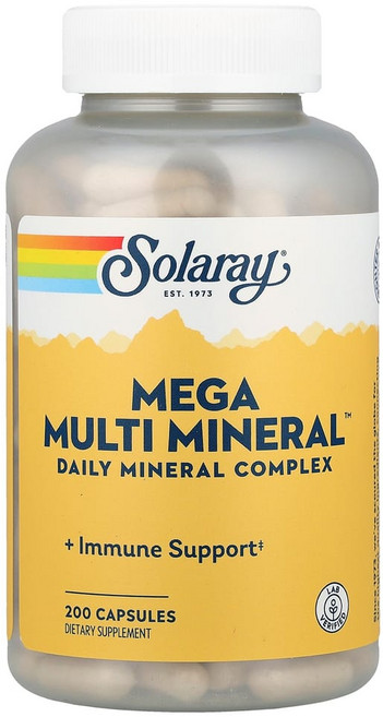 Solaray 메가 멀티 미네랄 캡슐 200정, 1개, 200캡슐