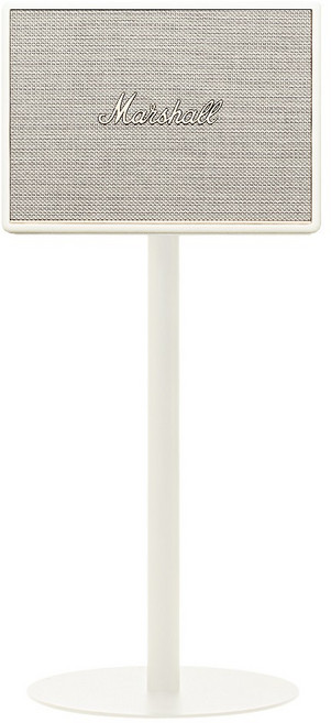 마블홀릭 마샬 스피커 스탠드 3 2 1 거치대 받침대 고급 원형, 크림 + 3m 케이블 크림, 워번