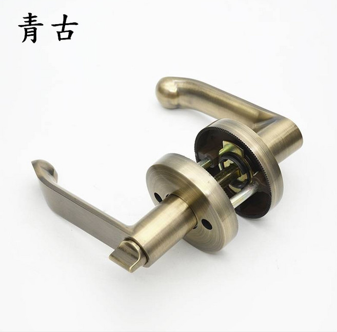 慶大鑫 CBX-808 水平鎖 房間鎖 喇叭鎖 (含稅) 附鑰匙 適用60-70mm門 轉扭式水平把手, 青古, 1個