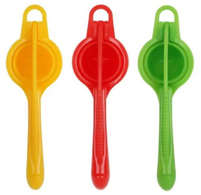 현대 가정 사용 간단한 플라스틱 오렌지 레몬 압착기 수동 과즙 짜는기구 신선한 주스 추출기를 위한 도매, 02 Red, 1개