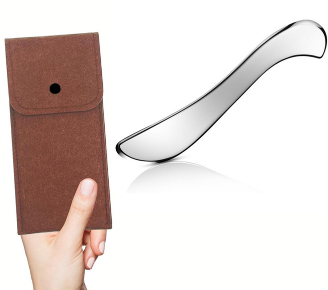 Holisttech 보디 마사지 도구 S자형 근육이완 마사지기, 실버, 1개