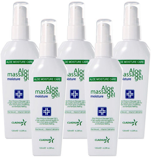 클라디움 알로에 모이스처 마사지 젤 120ml 캡용기형, 5개