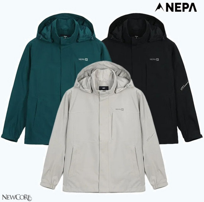 네파_NEPA_25년S/S남성 간절기 심플한 외관의 안감 사양으로 간절기 착장에 용이한 아웃도어는 물론 일상복으로도 활용도가 높은 피노 방수 방풍 자켓_7L10509