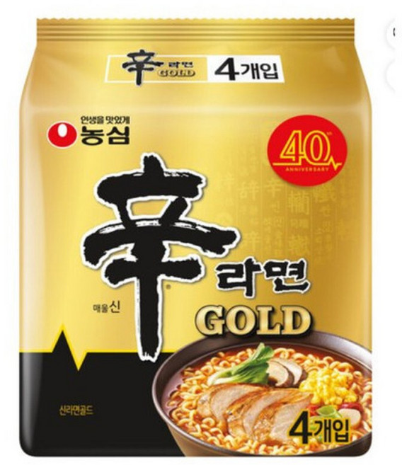 농심 신라면 골드 125g 멀티 4입 4개, 16개