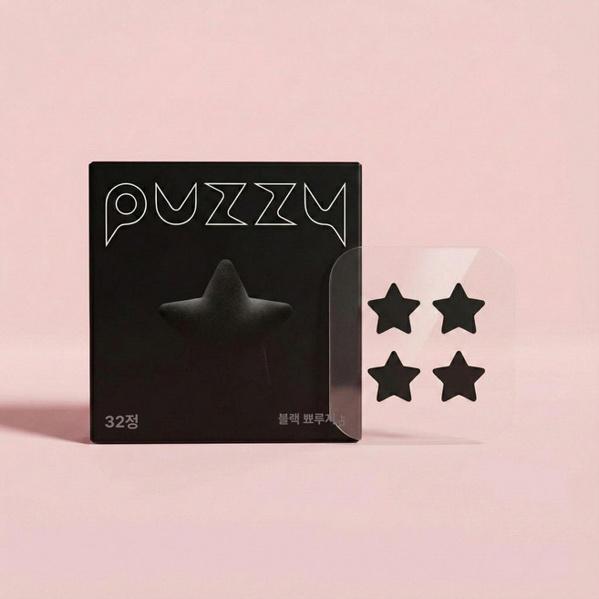 별여드름패치 트러블 스티커 블랙스타즈 대용량 커버 스팟 옐로우그린블루핑크투명, 1개