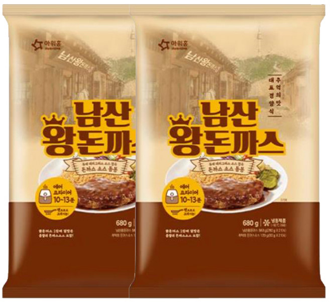 삼둥이수산 아워홈 남산 왕돈까스 580g(소스 미포함), 1개, 680g