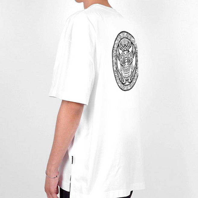 지스캇 고급 수피마코튼 100% 문화유산 오버핏 프린팅 반팔 티셔츠 // 수문장 대한국인 곤룡포 훈민정음 프린팅 티셔츠 반팔 반팔티 여름티 흰티 검은티