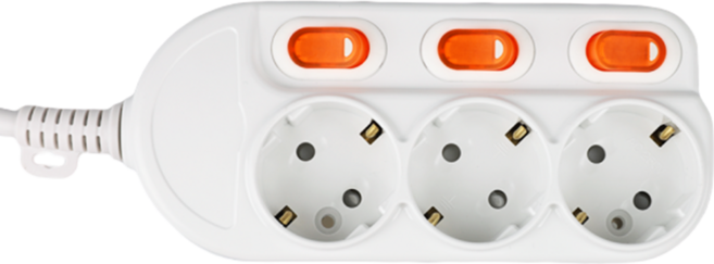 대한이라이트 16A 개별 3구 멀티탭, 5m, 2개