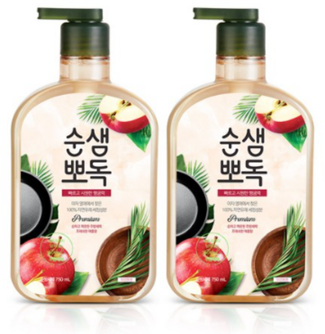 순샘 뽀독 주방세제 750ml 애플