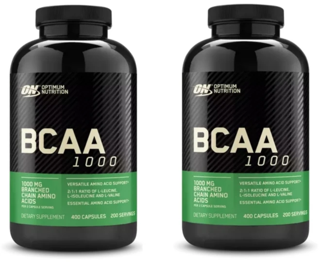 옵티멈 뉴트리션 BCAA 1000 400캡슐 x2, 2개, 400정 - 쿠팡