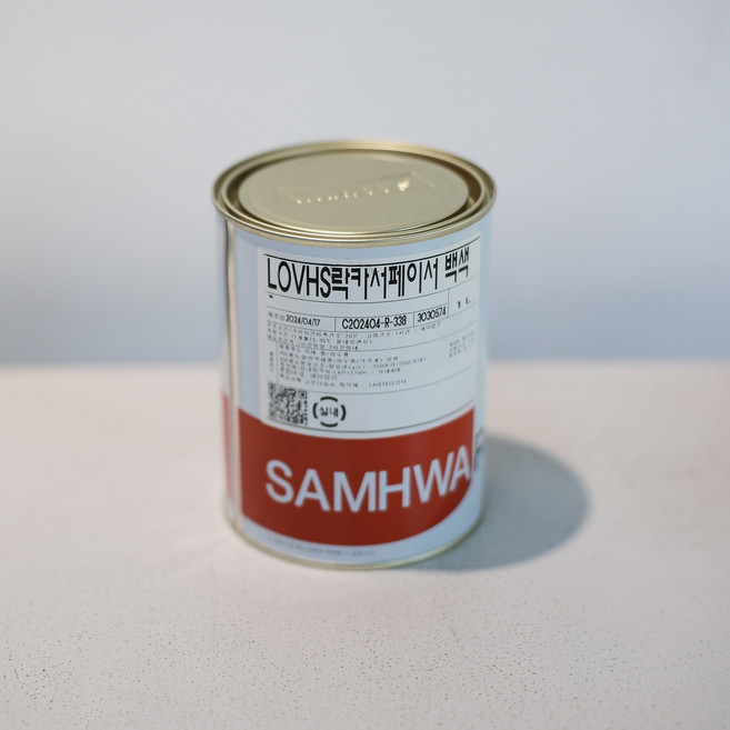 삼화페인트 LOV HS 락카 서페이서 1L 무광백색, 무광 화이트, 1개