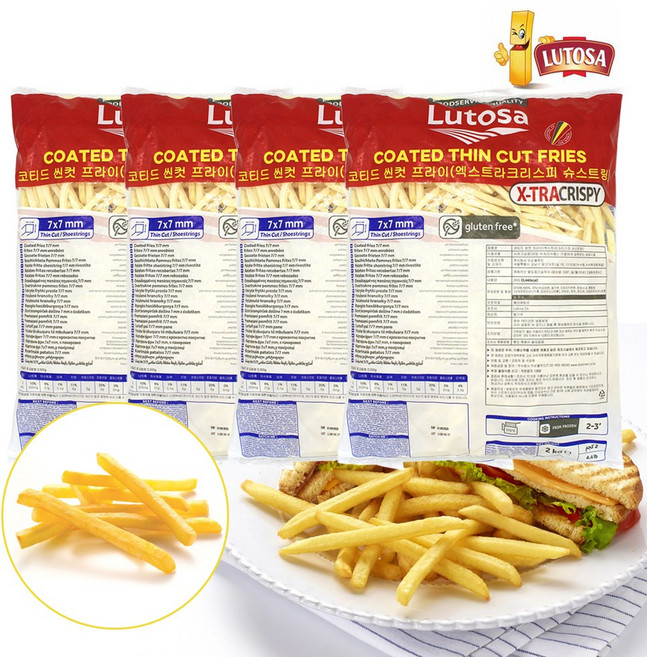 루토사 크리스피 슈스트링 2kg, 4개