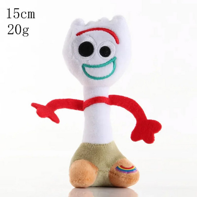 디즈니 포키 소프트 플러시 토이 스토리 15/25cm 픽사 카와이 Plushie 인형 어린이 장난감 키 체인 배낭 애니메이션 생일 선물, 15cm, 1개