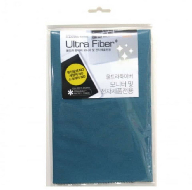모니터 티비 액정 전자기기 전용 타올 걸래 수건 그린, 1개