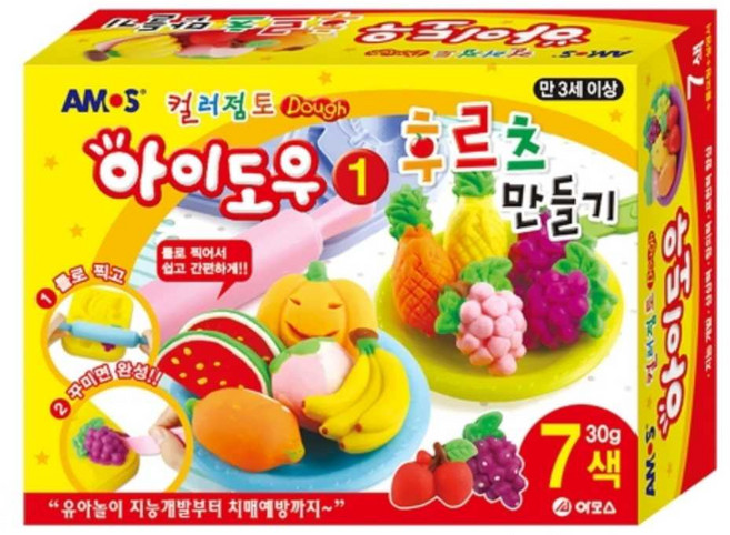 아모스 6000 컬러점토 아이도우 후르츠 만들기, 혼합 색상