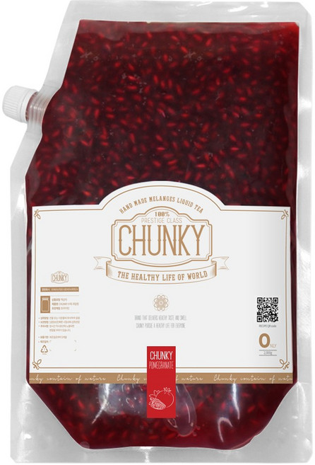 청키 수제 석류청 대용량 석류 원액 즙 카페용 과일청 2kg, 1개입, 1개