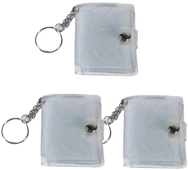 기본 증사 바인더 3개 증명사진 보관 띠부씰 콜렉트북 미니 앨범 키링, 10매, 글리터