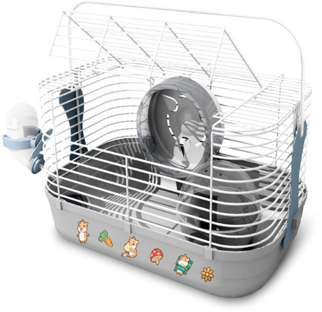 뉴에이지 햄스터 낙원 햄장 풀세트 NA-H025, 그레이, 1개