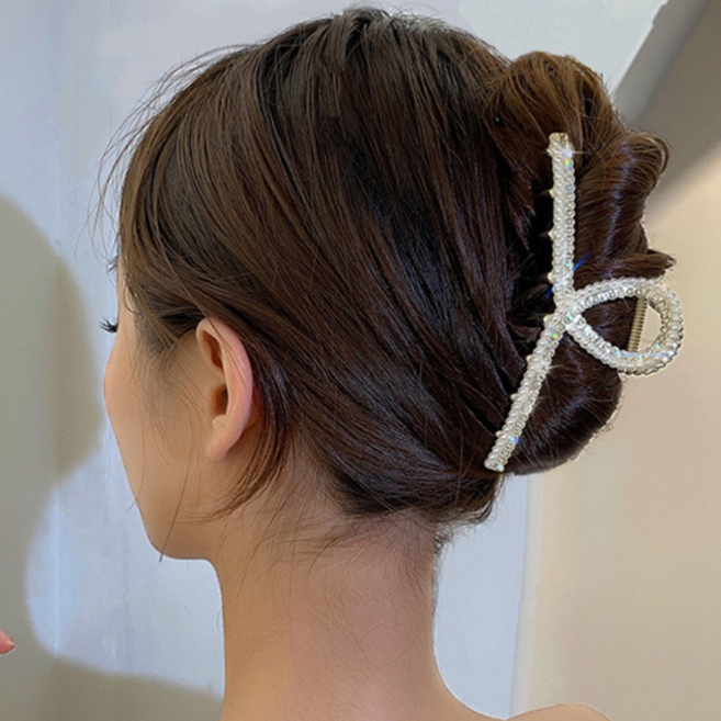 샤르트 메탈 헤어집게핀 16color 대왕 올림 일자 고급 반머리 데일리