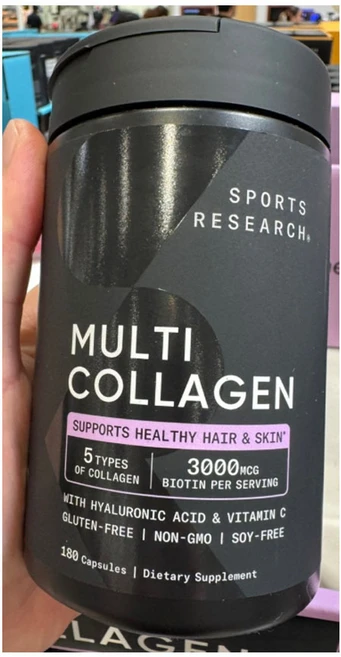 스포츠리서치 멀티 콜라겐 캡슐형, 1개, 180정 - 쿠팡