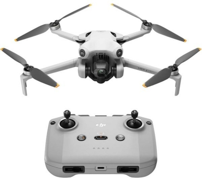 DJI 미니 4 프로 RC 2 성인용 카메라 드론 4K 0549파운드249g 미만 34분 비행 시간 최대 20km 영상 전송 거리 전방위 시각 센싱 초보자용, Pro (DJI RC-N2)