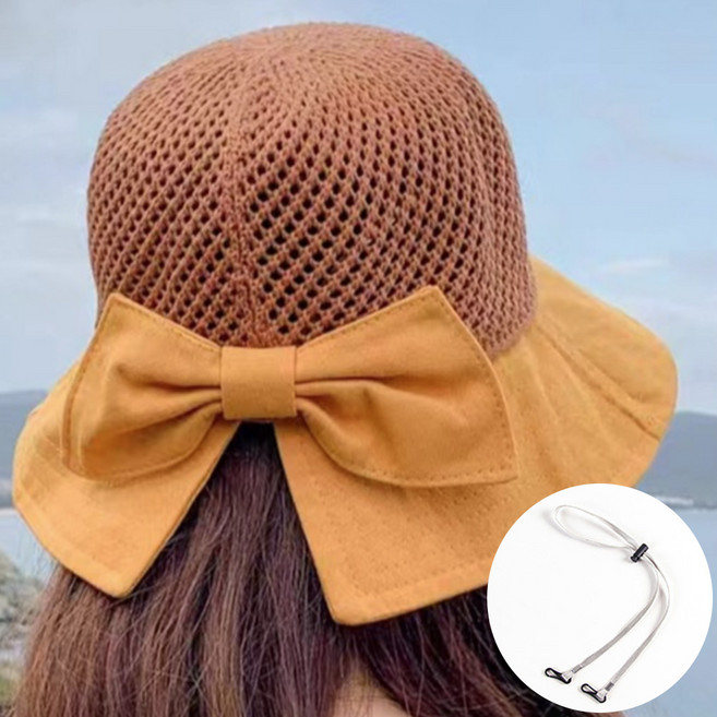 하이로나 여름벙거지모자 여성밀짚모자 라탄 니트