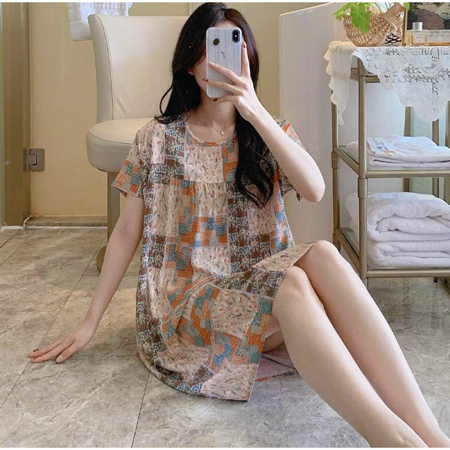 시원한 여름 냉장고 원피스 냉감 아이스 쿨 잠옷 임산부 빅사이즈 홈웨어