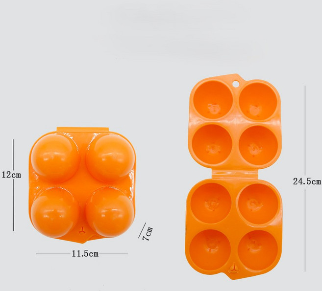 캠핑용 계란 달걀 계란케이스 휴대용 차박 캠핑 케이스 달걀보관함, 1개, 4구