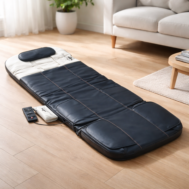 굿프렌드 신수지 수면과학 전신 스트레칭 안마매트 온열 블랙에디션, GT-S6, 블랙