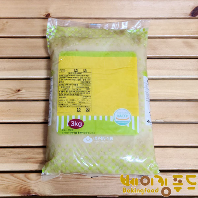 대두식품 유자앙금 3kg, 1개