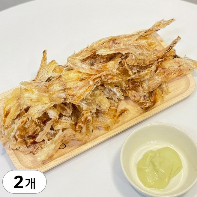 구운 쥐포채 간편 술안주 마른안주 어포 채 소포장, 2개, 400g