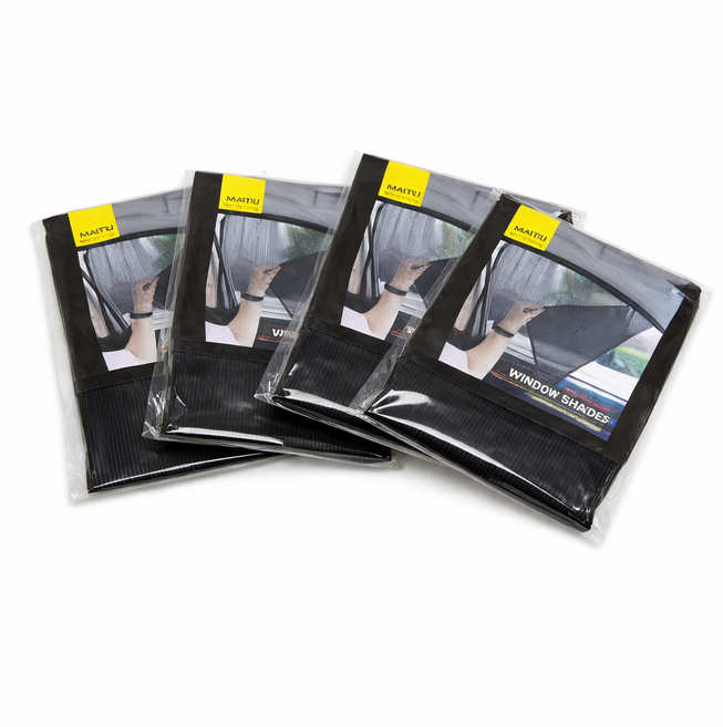 썬웰스 차량 메쉬 햇빛가리개 자석 운전석 자동차햇빛가리개 자동차창문가리개, 4개, 블랙(전체)