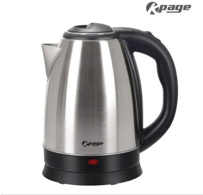 케이페이지 스텐 무선 전기포트 1.8L KEP-S1800/커피포트 작동시 LED, KEP-S1800
