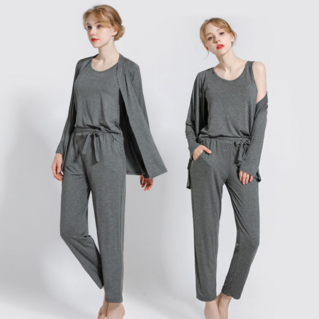 어바인즈 모달 그레이 블랙 2color 3PS 여성홈웨어세트