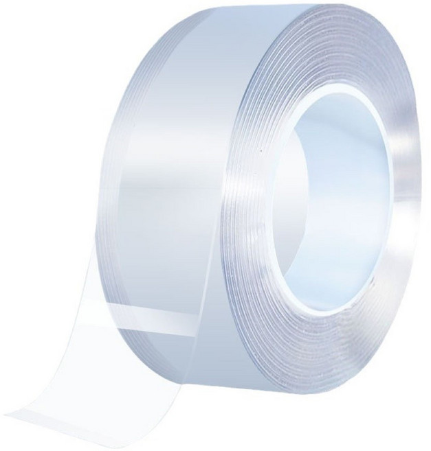無痕雙面膠帶 奈米萬用膠帶, 長500cm*寬2cm*厚1mm, 1個