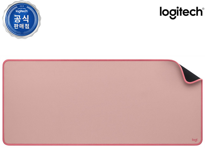 로지텍 데스크 매트 스튜디오 시리즈 마우스 장패드, 다크로즈, 1개
