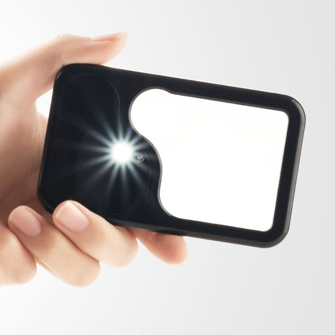 돋보기 led 미니 돋보기 미니led 휴대용 다용도 독서 카드형 신문 읽기, 본상품선택