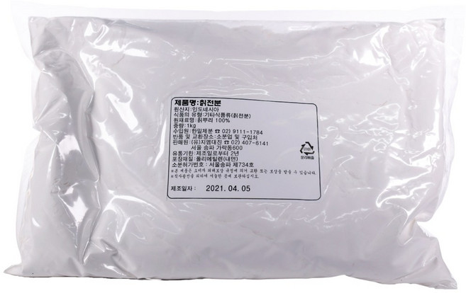 한밀 칡전분 1kg, 1개
