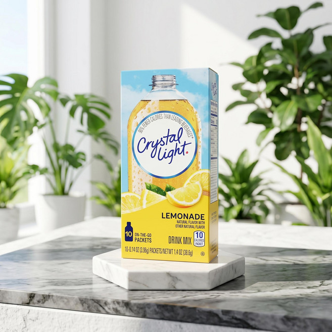 크리스탈라이트 레몬 에이드 음료베이스 분말 3.96g 10개입 39.6g 1박스