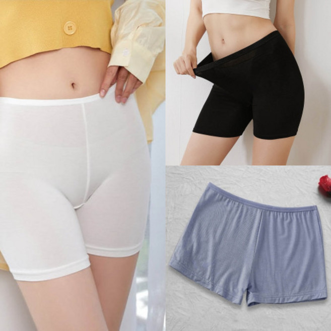 여자 얇은 시원한 여름 사계절 3부 레이어링 속바지 여학생 3COLOR