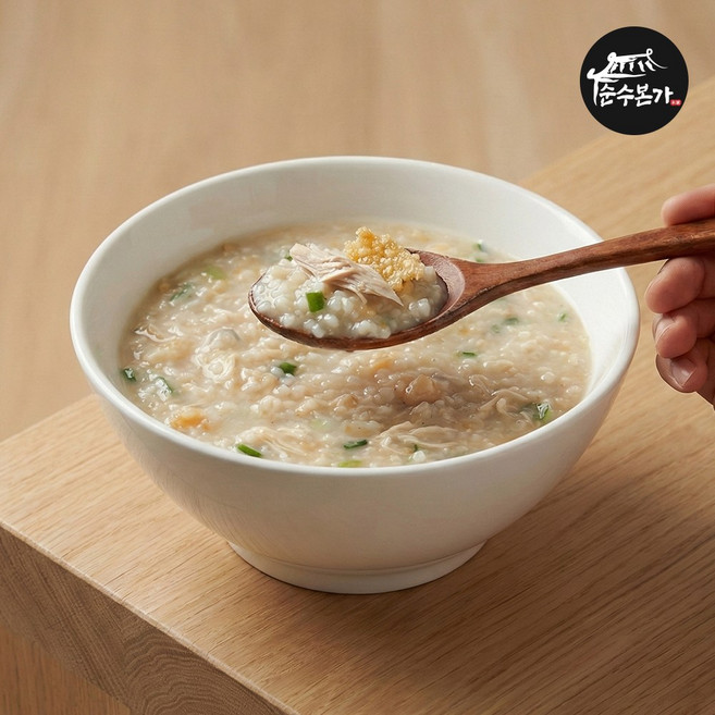 간편 보양식 영양닭죽 가마솥 누룽지 닭 백숙죽 500g, 5개