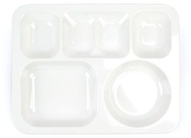 식판 급식판 배식판 성인식판 가정용식판 나눔접시 WC [평점상위], COM-70 (화이트), 1개