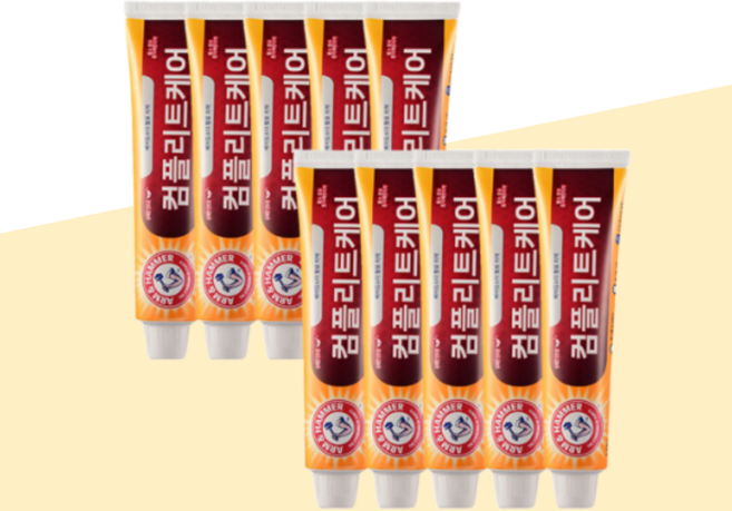 암앤해머 컴플리트케어 치약, 100g, 10개