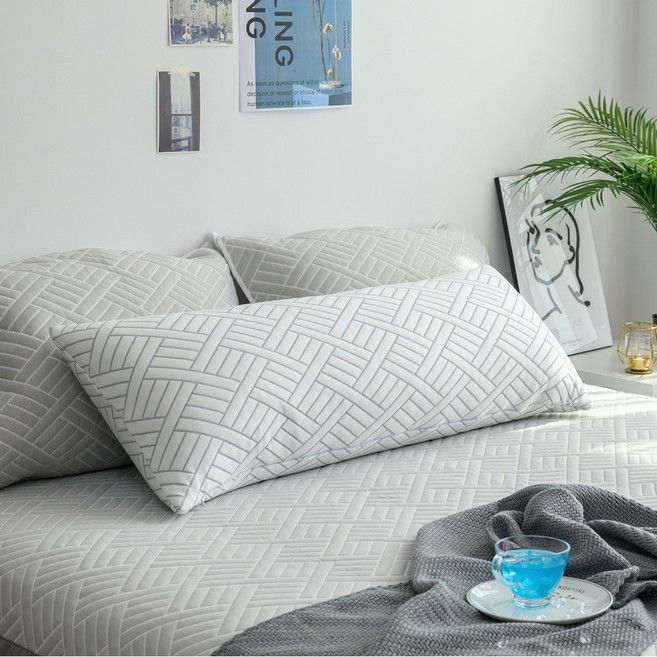 국내 여름 냉감 쿨 바디필로우 100x40 솜포함 or 커버만, 바디필로우(커버만/솜X), 화이트