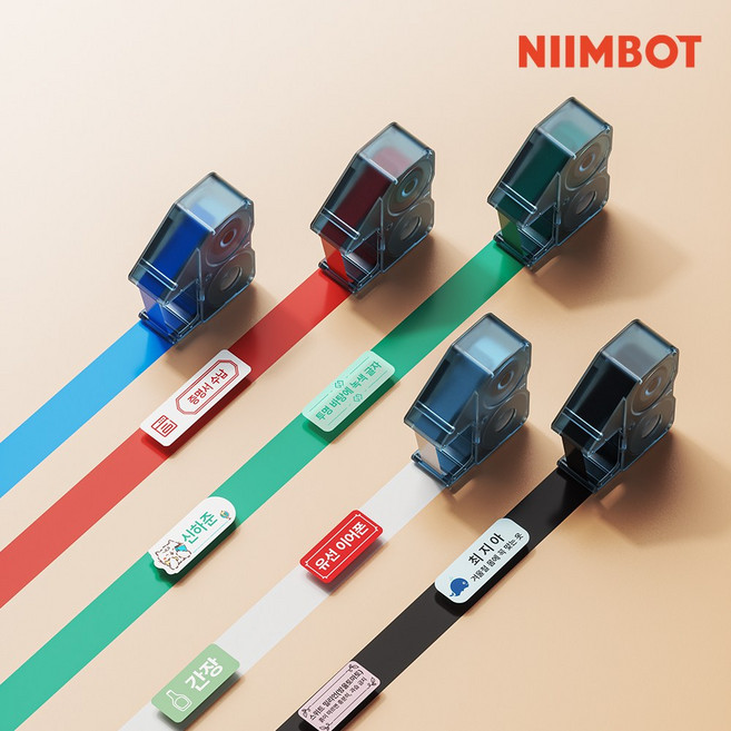 시노링크 NIIMBOT 라벨프린터 N1 전용 라벨지 / 리본/ 공단리본세트, 1개, [NR] 레드 출력 리본