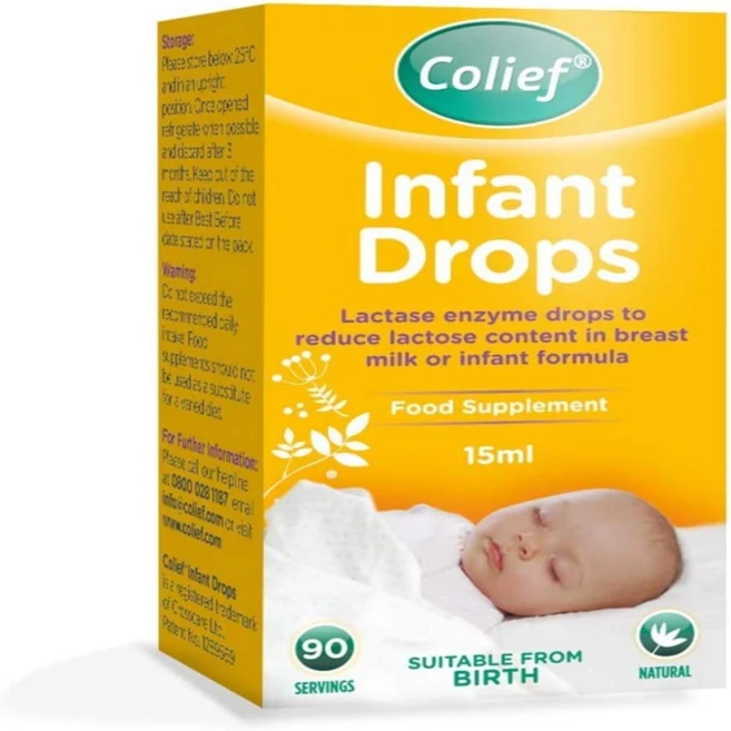 15ml 콜리프 인펀트 드립 영아산통약 영아 배앓이약 팽만감 바람 및 울음 감소 Colief Infant Drops Lactase Enzyme Drops, 1개 - 쿠팡
