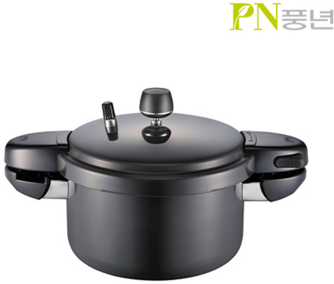 [PN풍년] 블랙펄 트렌디 압력솥 6인용 8인용 가정용 압력밥솥 / BTPC, 1개, 블랙, 3L