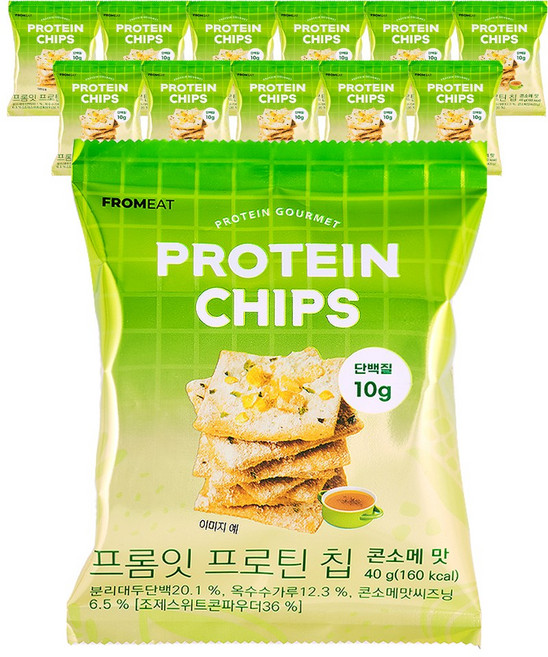 프롬잇 프로틴칩 콘소메, 40g, 12개